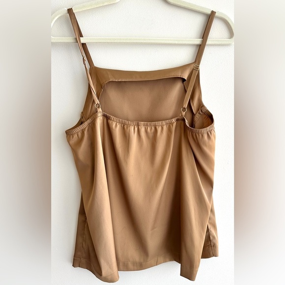 Soma Satin Tank Top, Beige/Tan, Size Medium - Picture 9 of 16